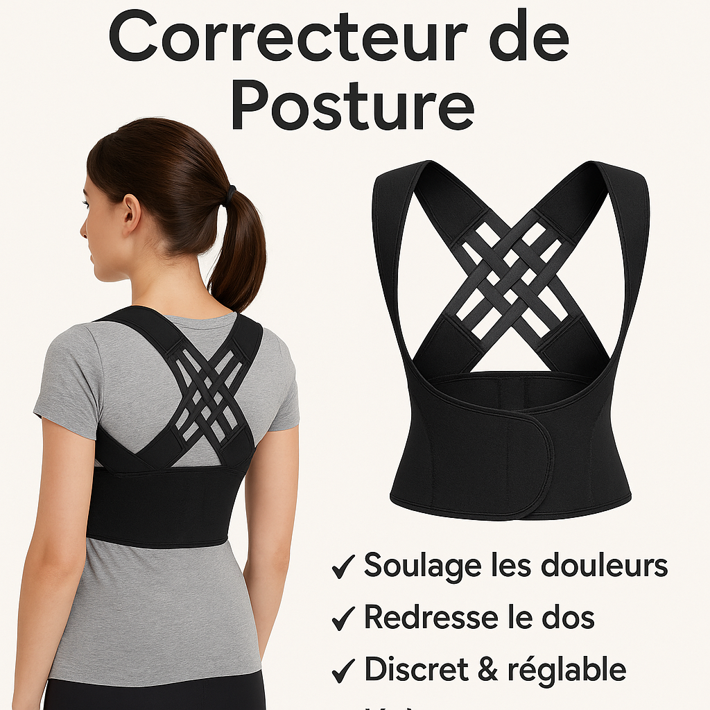 Correcteur de Posture Confort Redressez votre dos, changez votre vie
